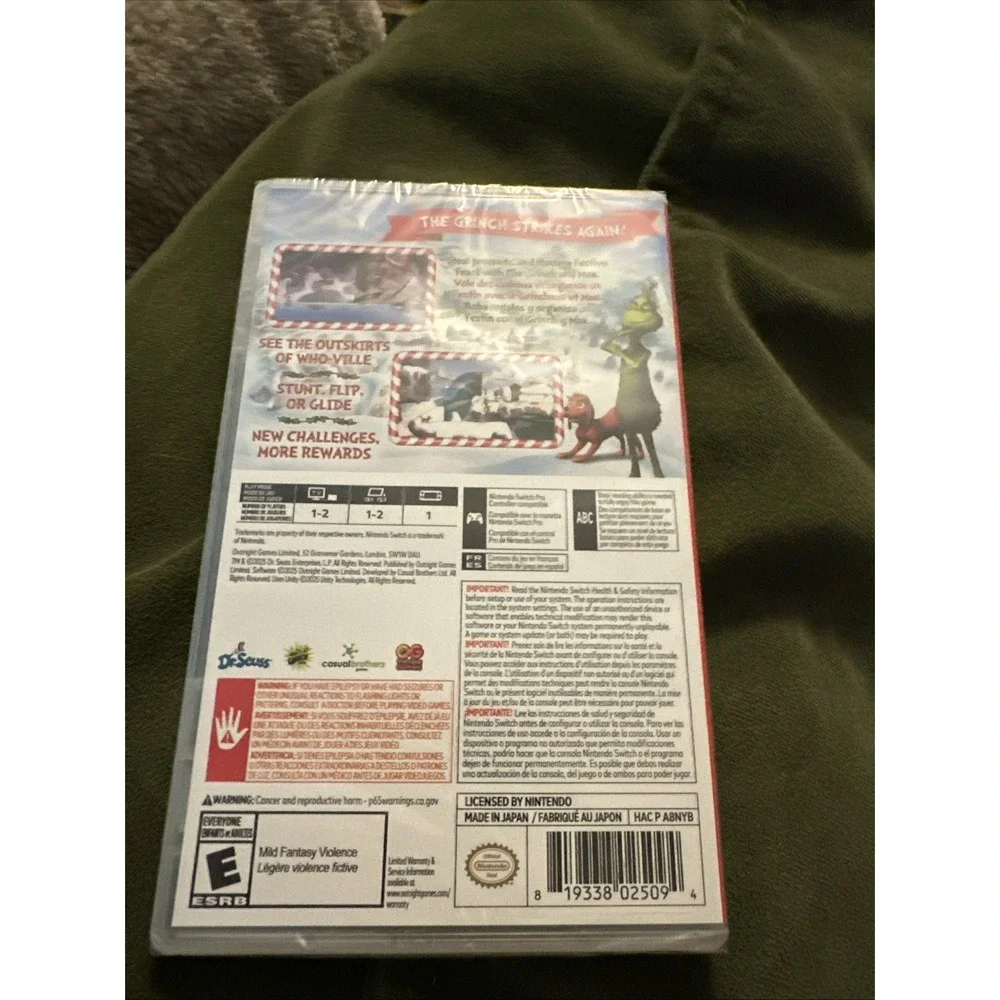 The Grinch Christmas Adventures Nintendo Switch Merry & Mischievous HAC P A8NYB